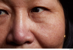 Eye Face Nose Cheek Skin Woman Asian Chubby Wrinkles Studio photo references